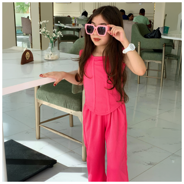 ⁦سوت خامتها بسكوتا مستورده لون فوشيا⁩ - الصورة ⁦2⁩